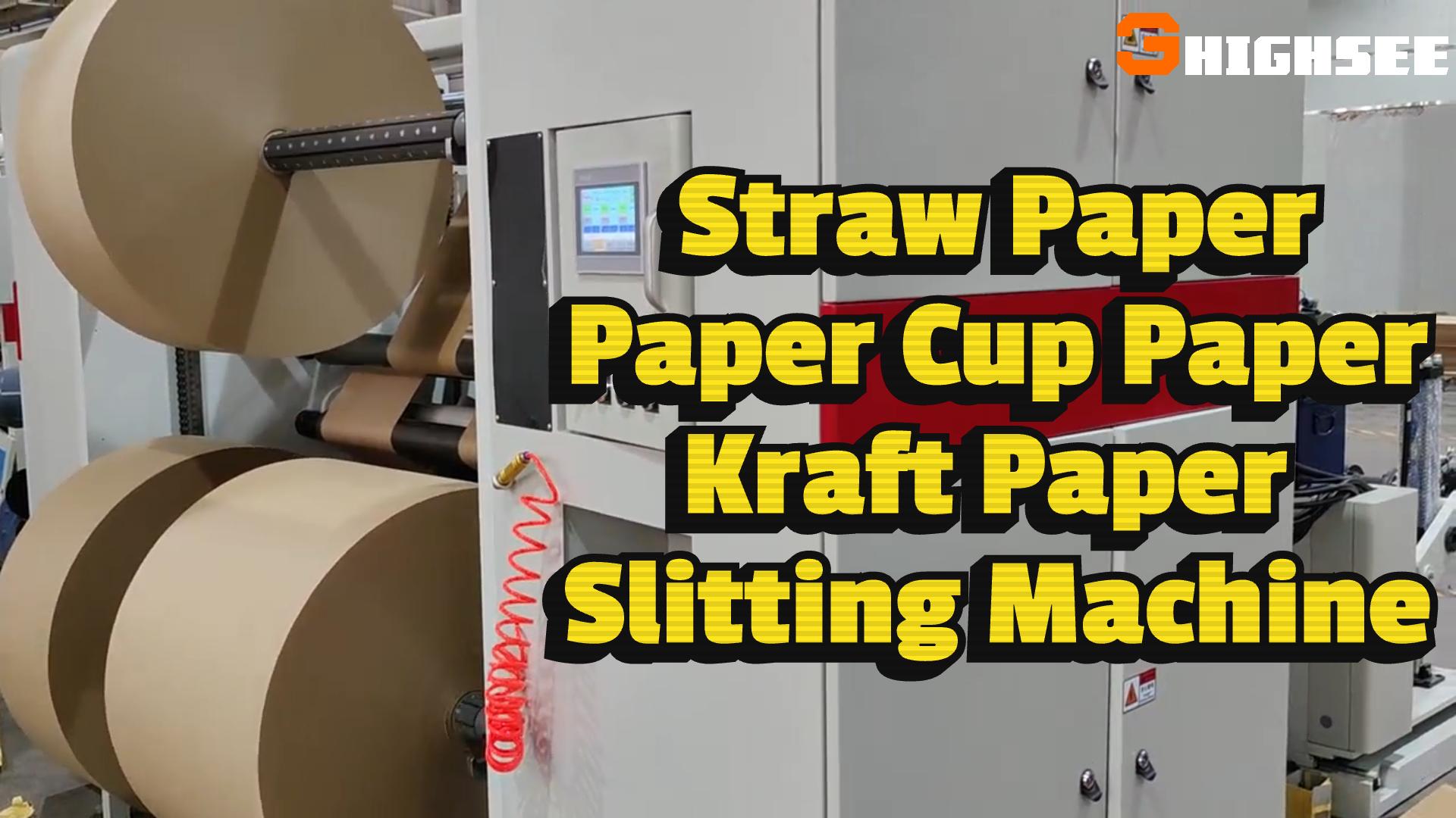 2024 The Best Slitting Machine for Straw Paper, Paper Cup Paper,Kraft Paper .